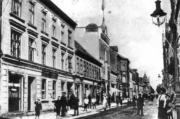 Kongensgade ved Hotel Odense ca. 1908